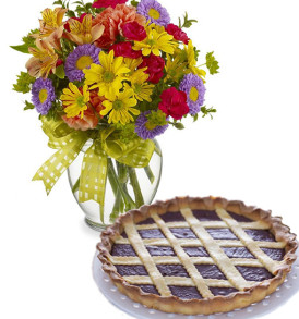 bouquet-di-fiori-misti-con-crostata-alla-nutella