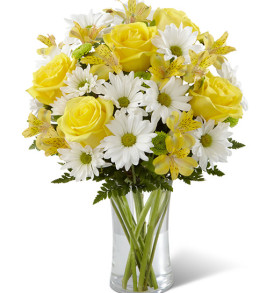 bouquet-rose-gialle-margherite
