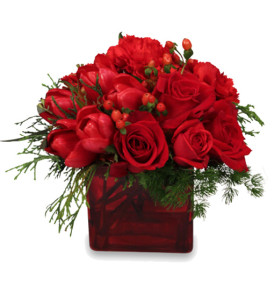 bouquet-natalizio-con-rose-e-tulipani