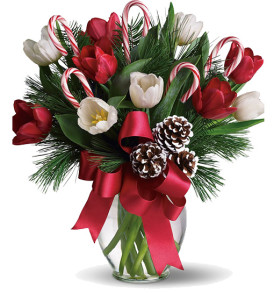 bouquet-natalizio-con-tulipani-bianchi-e-rossi