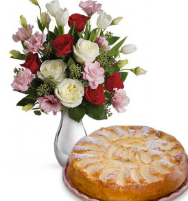 bouquet-di-roselline-con-torta-di-mele